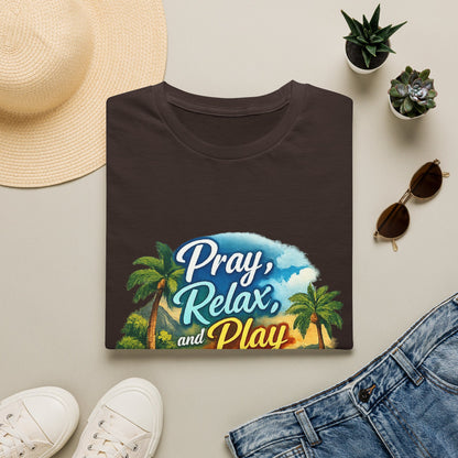 Pray, Relax & Play Beach T-Shirt