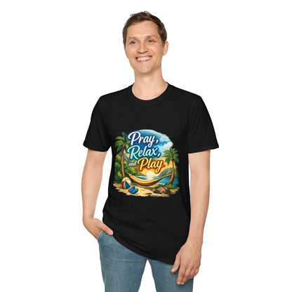 Pray, Relax & Play Beach T-Shirt