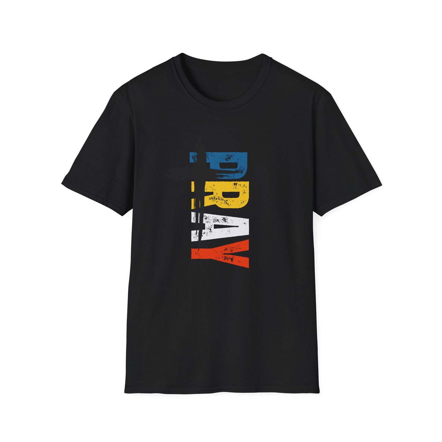 Pray Colorful T-Shirt — Religious Faith Graphic Tee