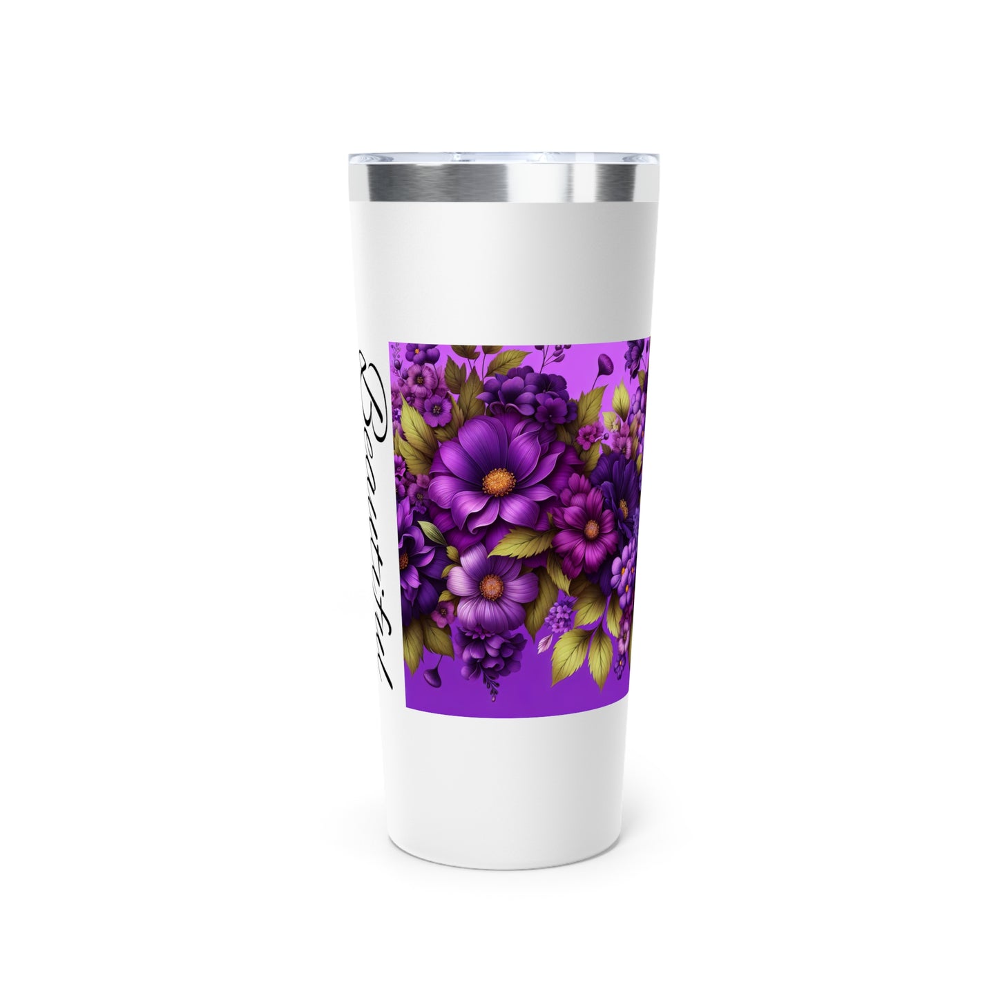 Floral Beautiful Tumbler - 22oz Copper Vacuum Insulated Travel Mug