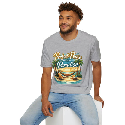 Perfect Peace in Paradise T-Shirt — Tropical Beach Graphic Tee