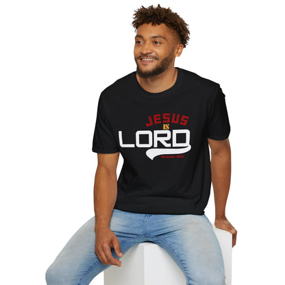 Inspirational Jesus is Lord T-Shirt | Unisex Softstyle Tee for Faith & Fellowship