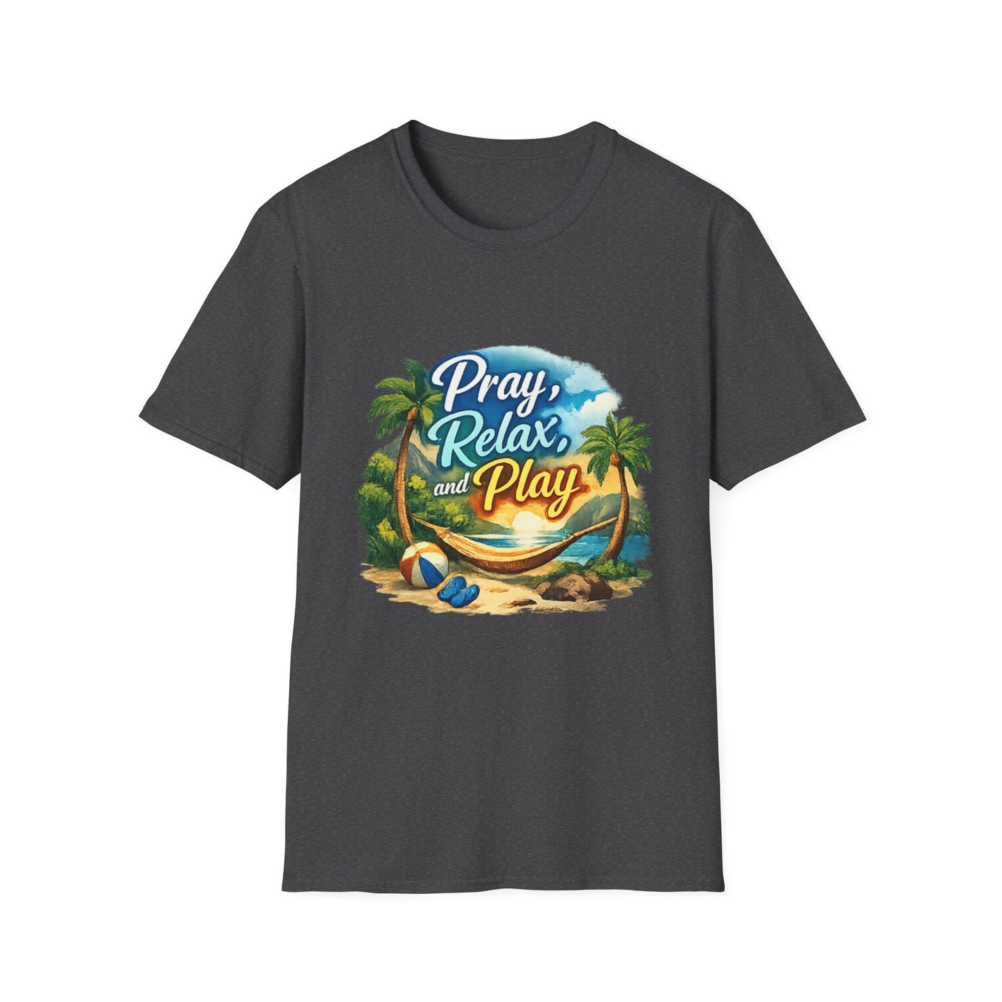 Pray, Relax & Play Beach T-Shirt