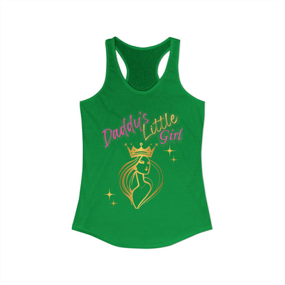 Daddy's Little Girl Racerback Tank Top - Stylish & Fun Women's Athletic Wear