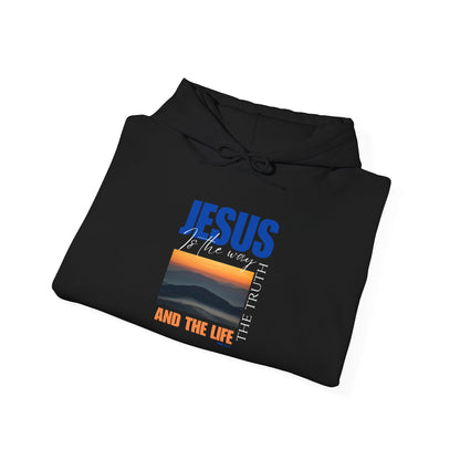 Faith-Inspired Unisex Hoodie: Jesus, The Way, The Truth, The Life