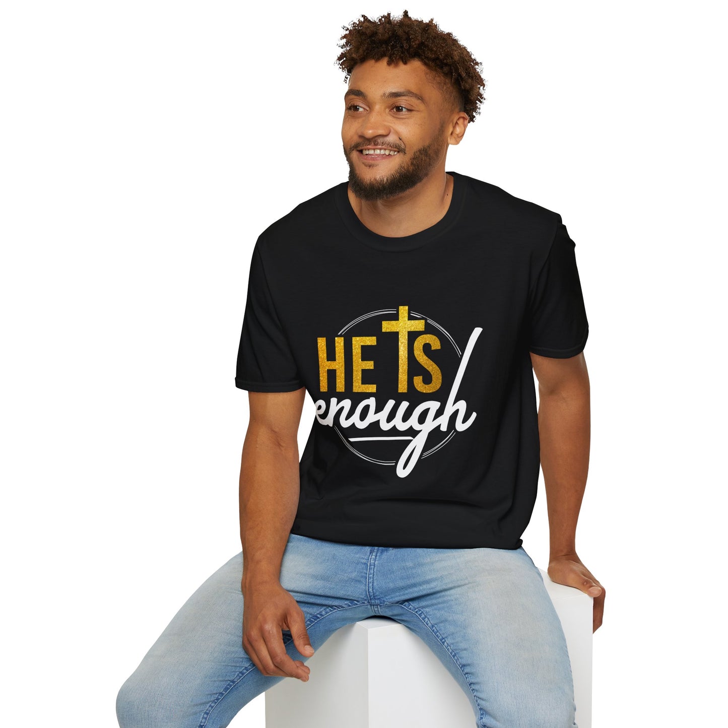 He Is Enough Unisex Softstyle T-Shirt