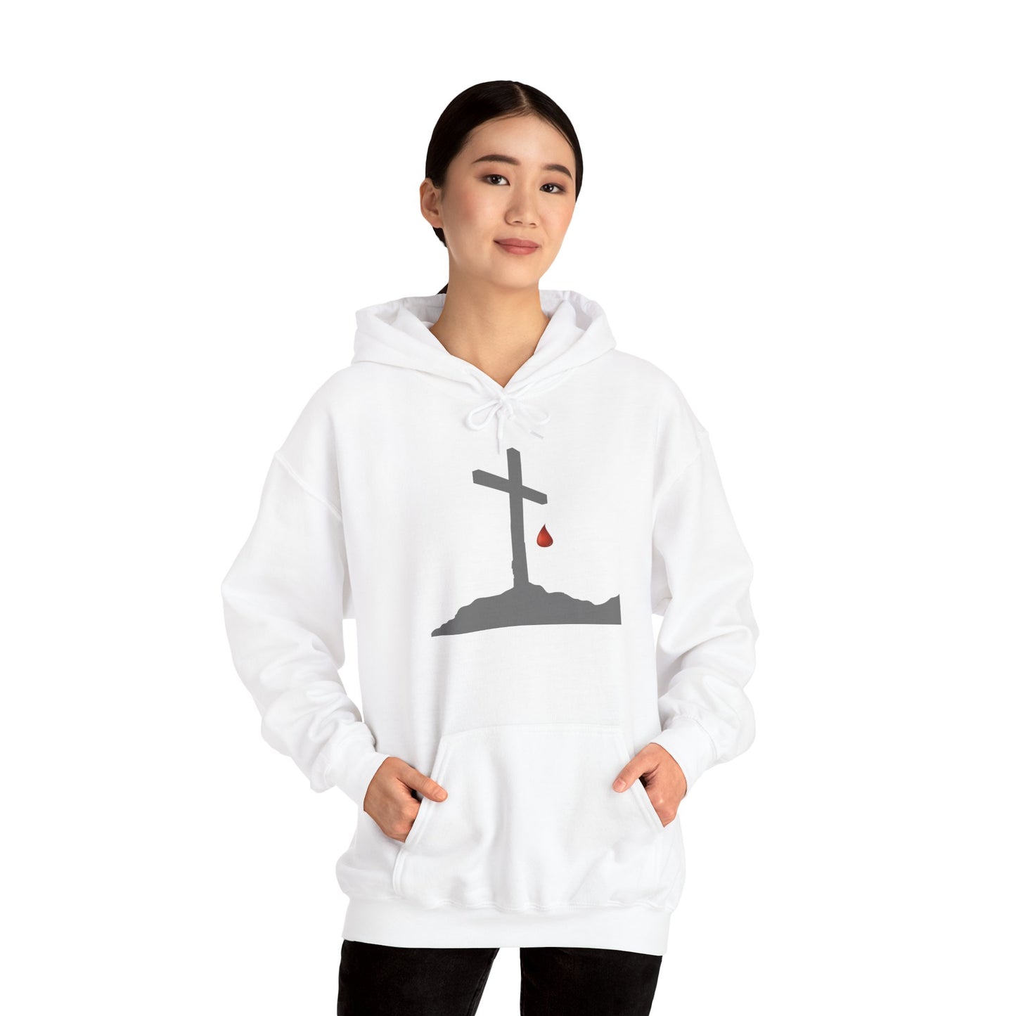 Faith-Inspired Unisex Hoodie with Cross Design