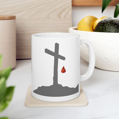 ' The Blood' Artistic Ceramic Mug - Unique Design for Coffee Lovers