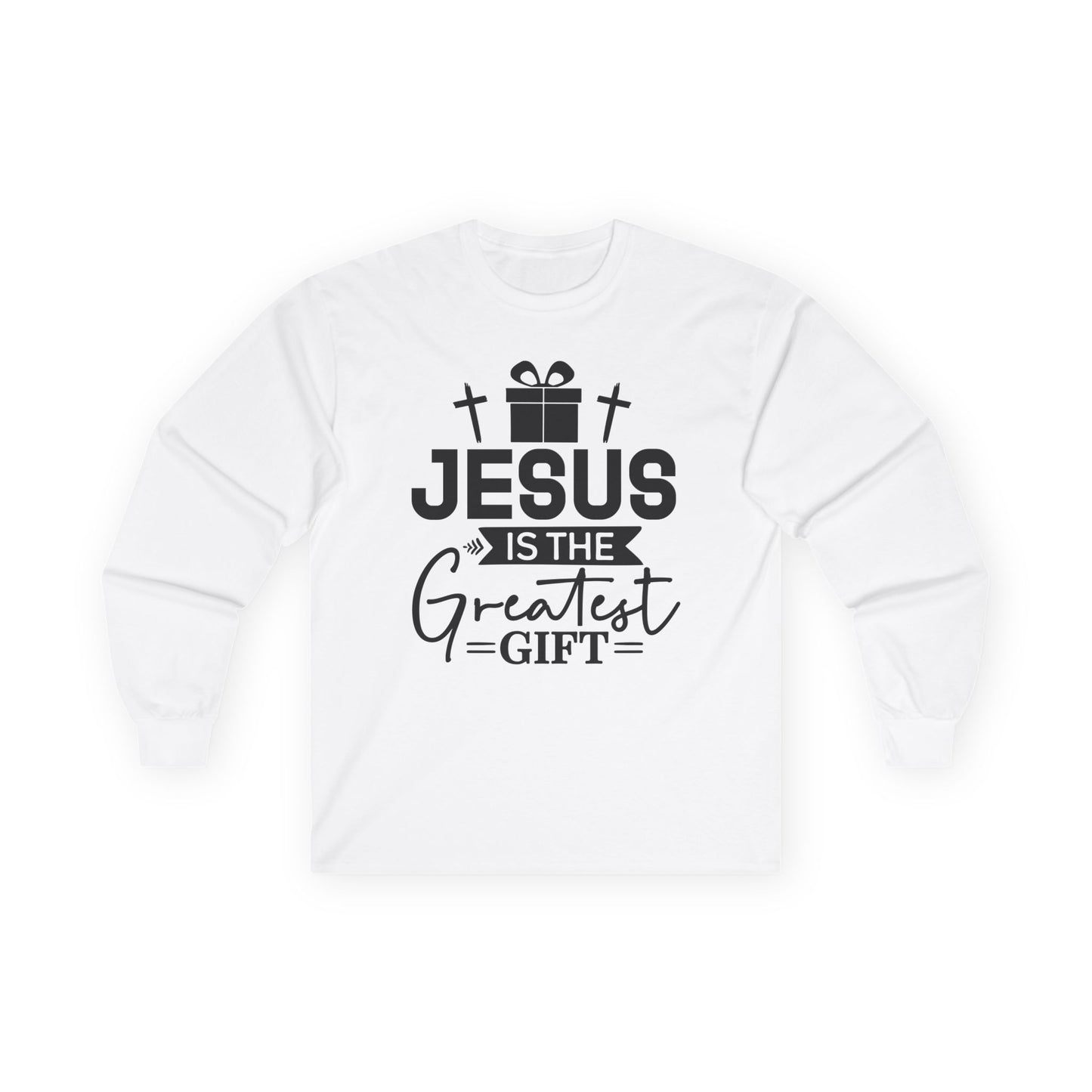 Jesus Is the Greatest Gift Long Sleeve Tee — Christian Christmas Shirt