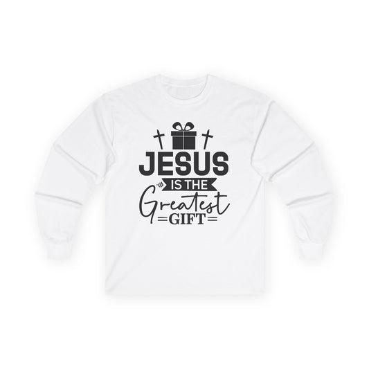 Jesus Is the Greatest Gift Long Sleeve Tee — Christian Christmas Shirt