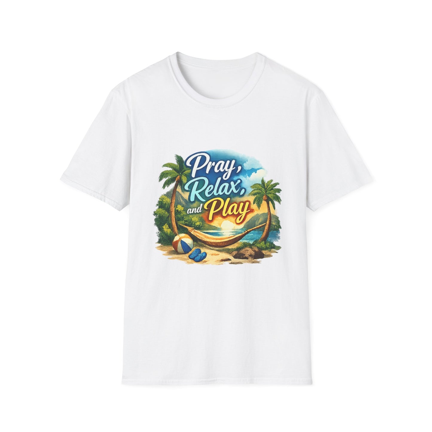 Pray, Relax & Play Beach T-Shirt