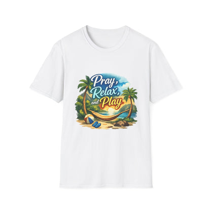 Pray, Relax & Play Beach T-Shirt