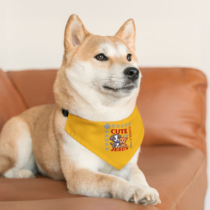 Cute and Cuddly for Jesus Pet Bandana Collar for Dogs - Stylish Accessory for Pet Lovers