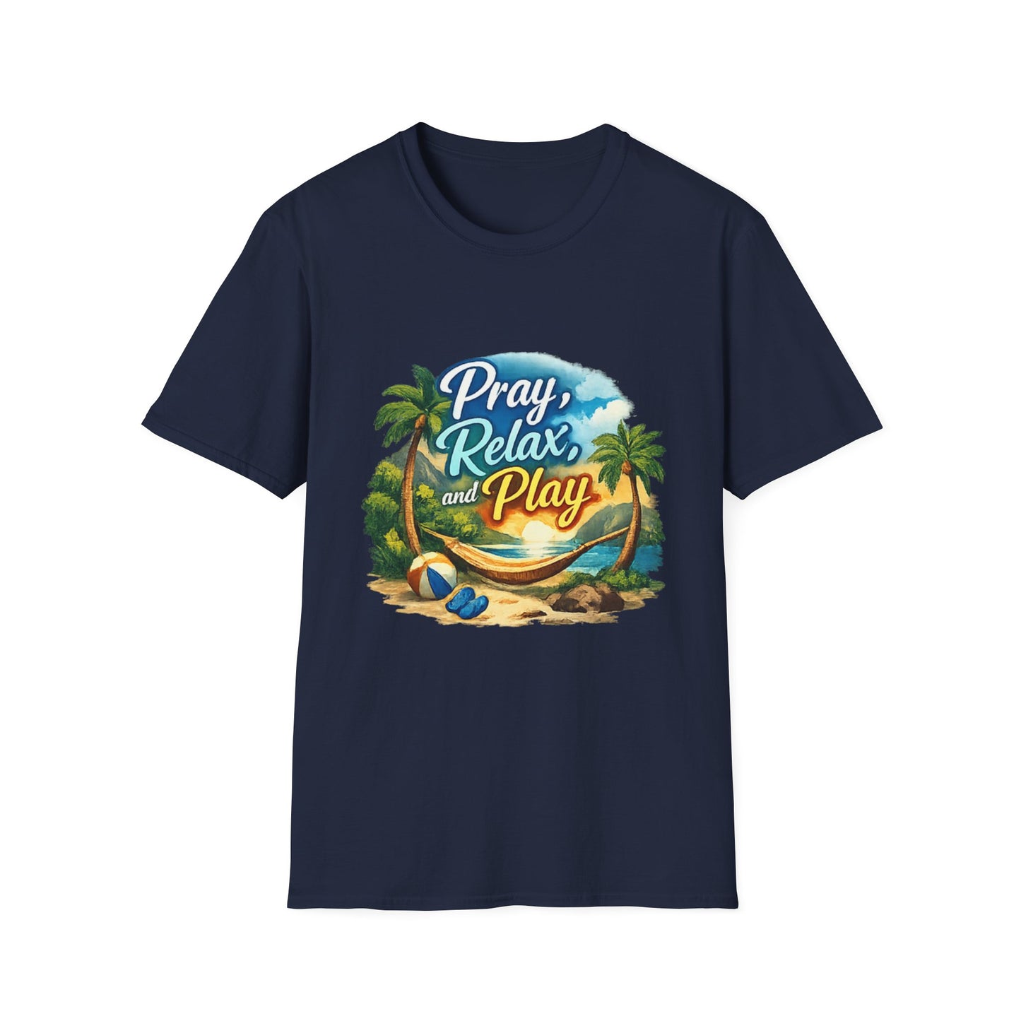 Pray, Relax & Play Beach T-Shirt