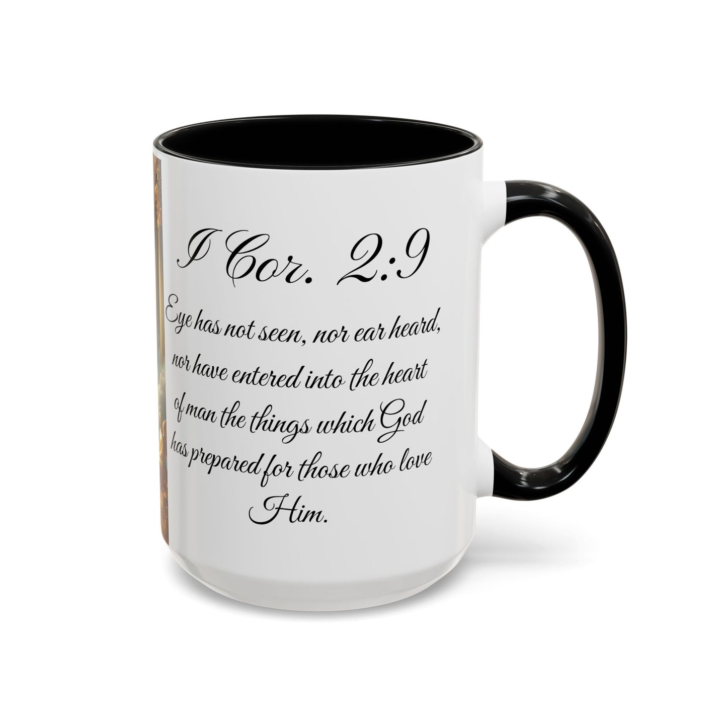 I Cor. 2:9 Heavenly Scripture Coffee Mug - 11oz & 15oz - Inspirational Design for Spiritual Moments