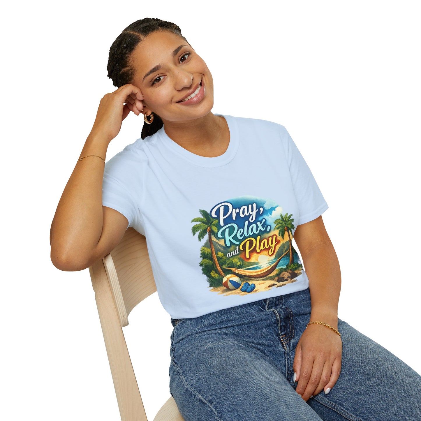 Pray, Relax & Play Beach T-Shirt