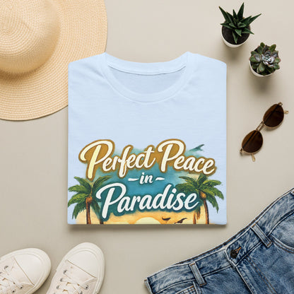Perfect Peace in Paradise T-Shirt — Tropical Beach Graphic Tee
