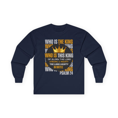 King of Glory Long Sleeve Tee - Psalm 24 Inspirational Apparel