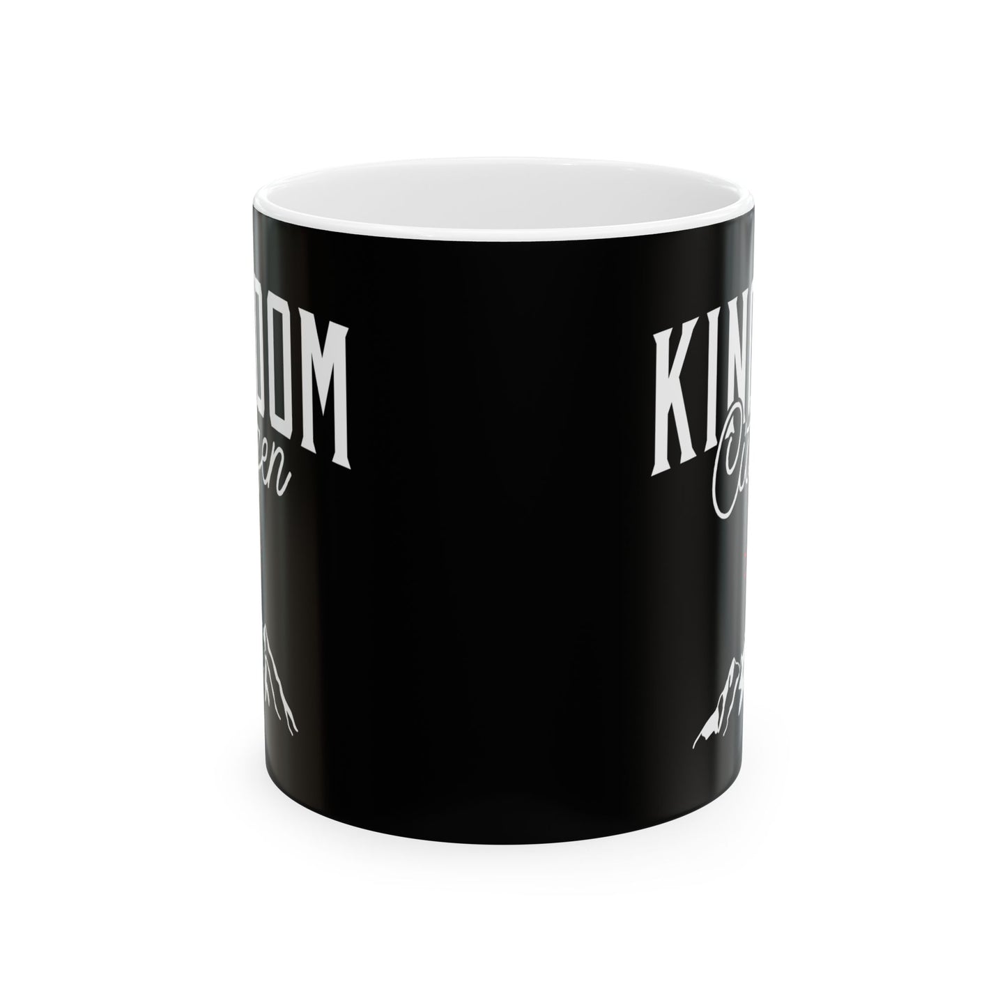 Kingdom Coffee Mug - Black Ceramic (11oz, 15oz) - Perfect for Adventurers & Coffee Lovers