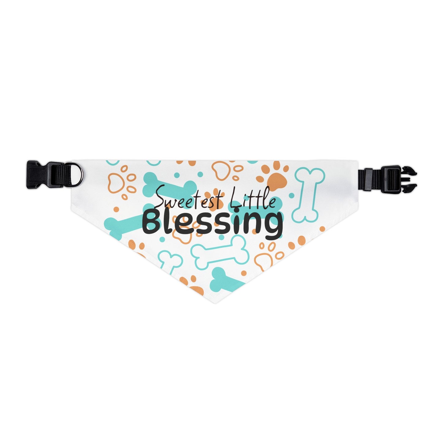Sweetest Little Blessing Pet Bandana Collar - Cute Dog Accessory for Celebrating Pets