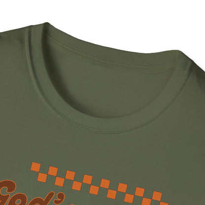 God's Special Blend Unisex Softstyle T-Shirt, Retro Coffee Tee, Fun Gift for Baristas, Casual Wear, Ideal for Birthdays