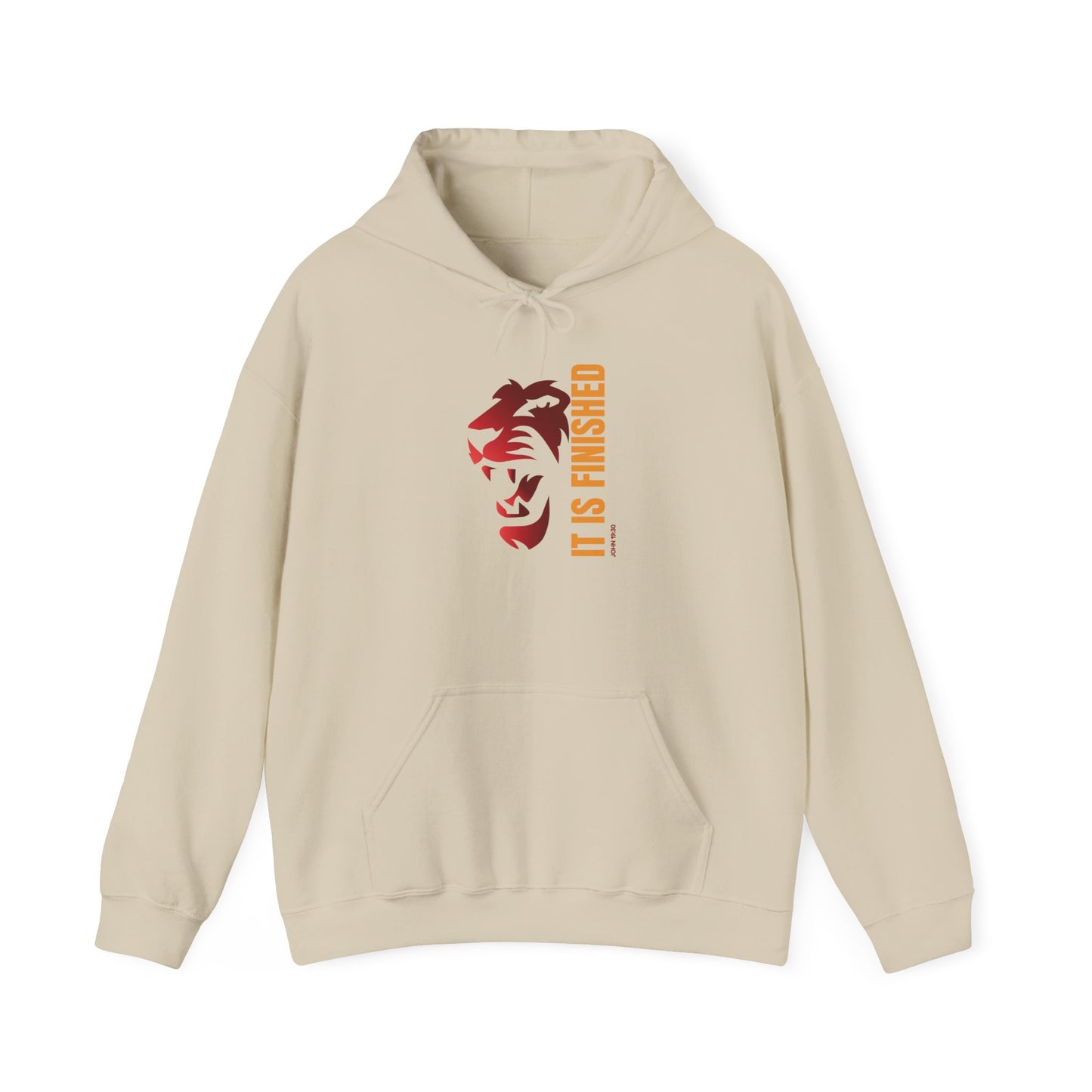 Bold Lion Hoodie - 'It Is Finished' Statement Sweatshirt