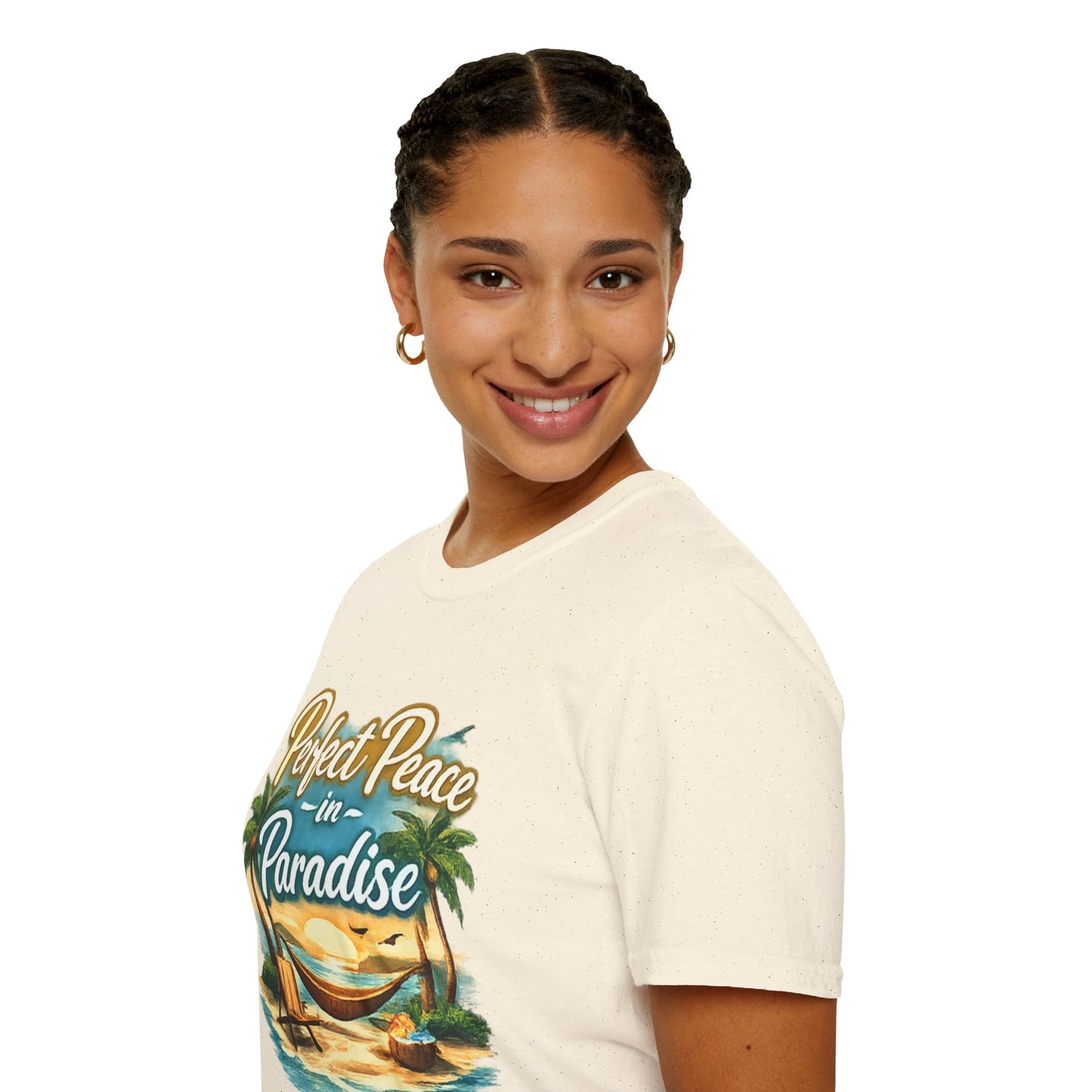 Perfect Peace in Paradise T-Shirt — Tropical Beach Graphic Tee