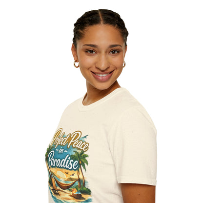 Perfect Peace in Paradise T-Shirt — Tropical Beach Graphic Tee