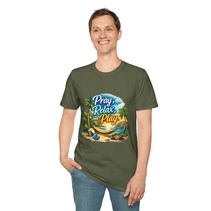 Pray, Relax & Play Beach T-Shirt