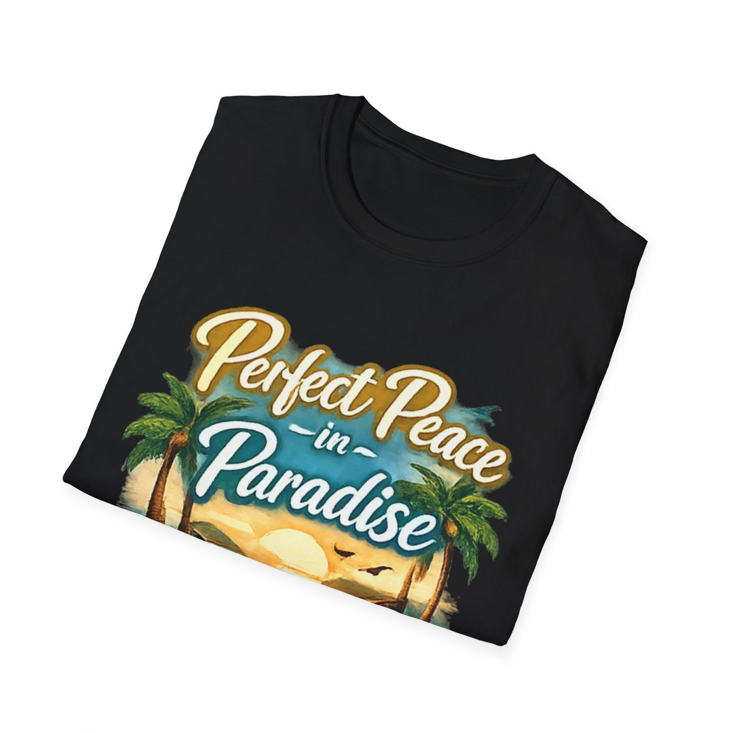 Perfect Peace in Paradise T-Shirt — Tropical Beach Graphic Tee