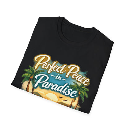 Perfect Peace in Paradise T-Shirt — Tropical Beach Graphic Tee