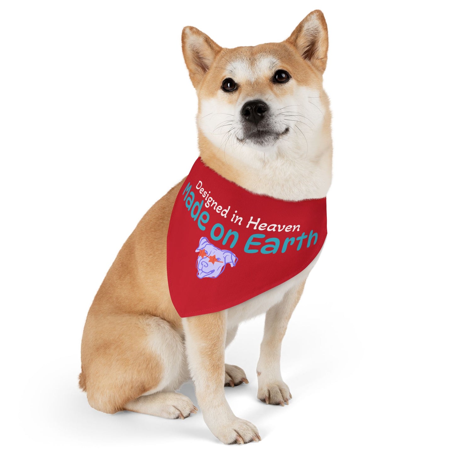 Designed in Heaven, Made on Earth-Custom Pet Bandana Collar
